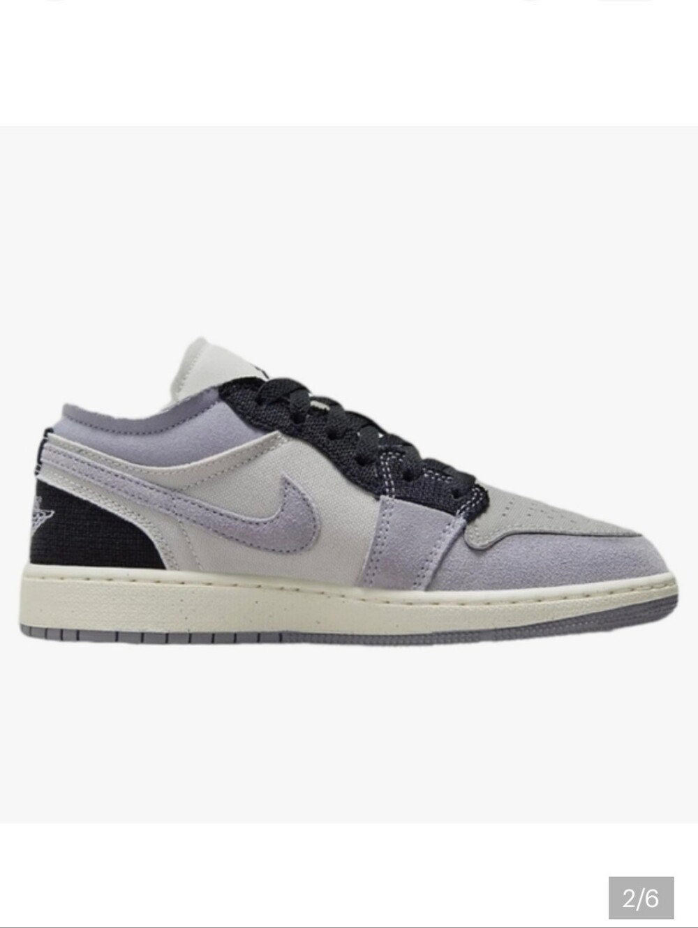 Nike Air Jordan 1 Low SE Craft Sneakers  Gray/ Black